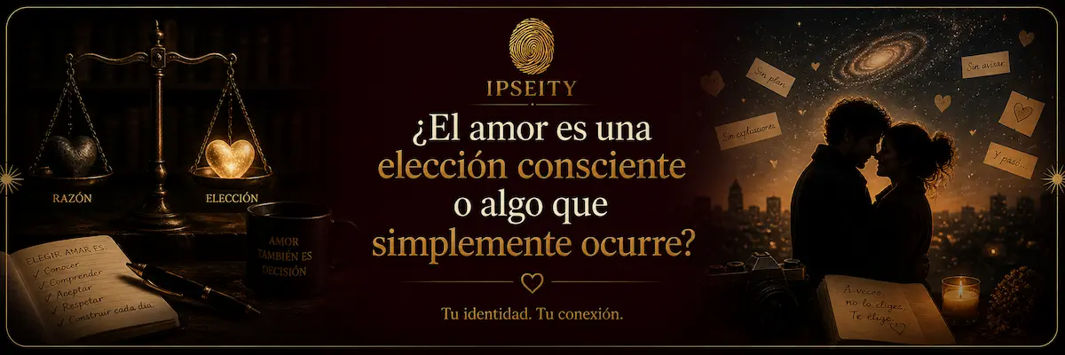 ¿El amor es una elección consciente o algo que simplemente ocurre?